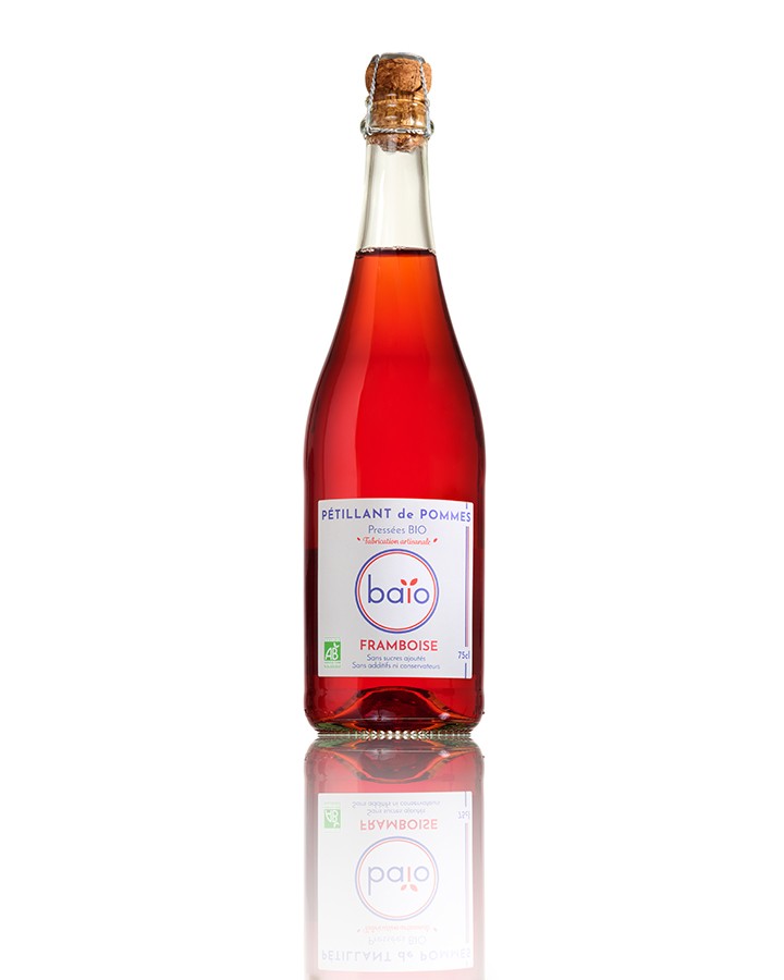 P&eacute;tillant de pommes / framboise 75cl 