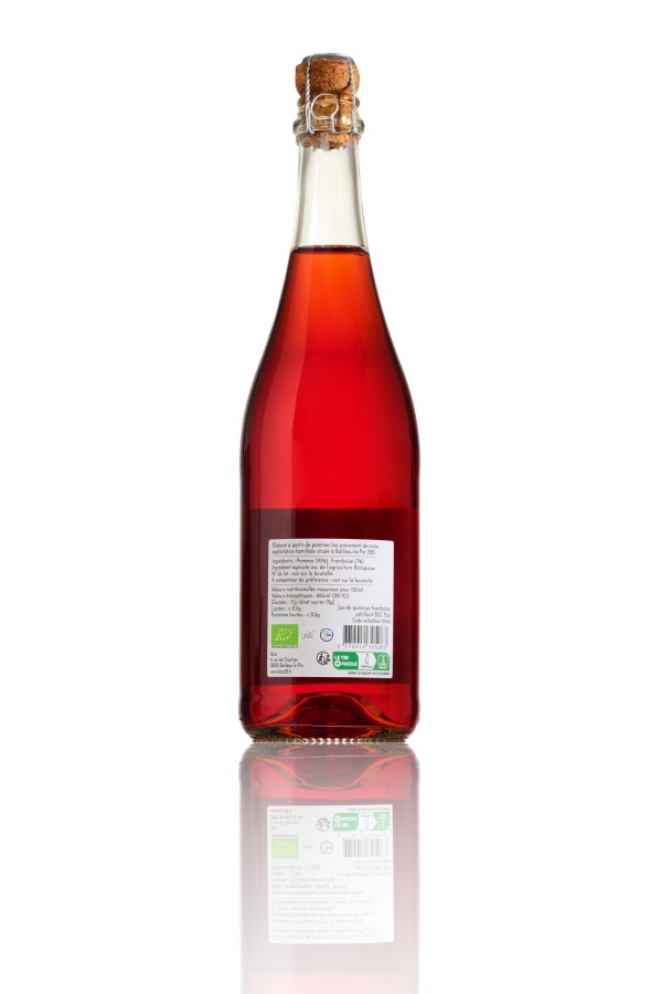 BAIO P&eacute;tillant de pommes / framboise 75cl 