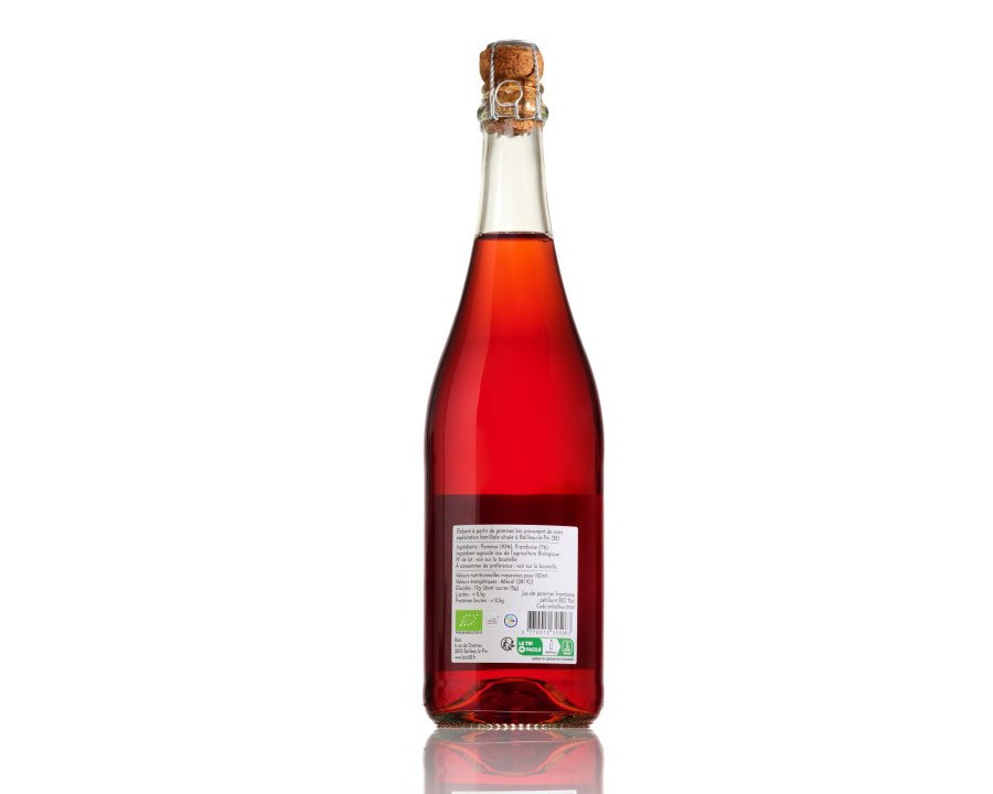 BAIO P&eacute;tillant de pommes / framboise 75cl 