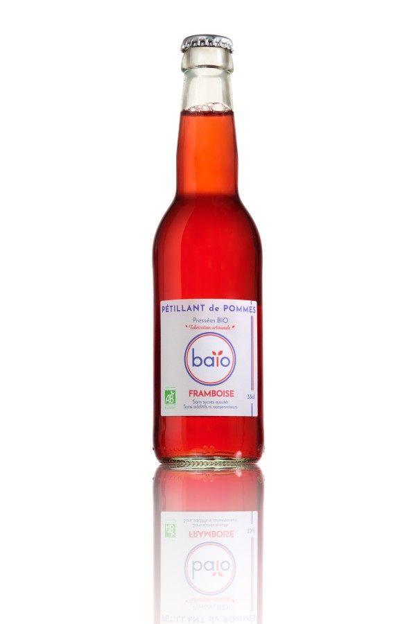 P&eacute;tillant de pommes / framboise 33cl